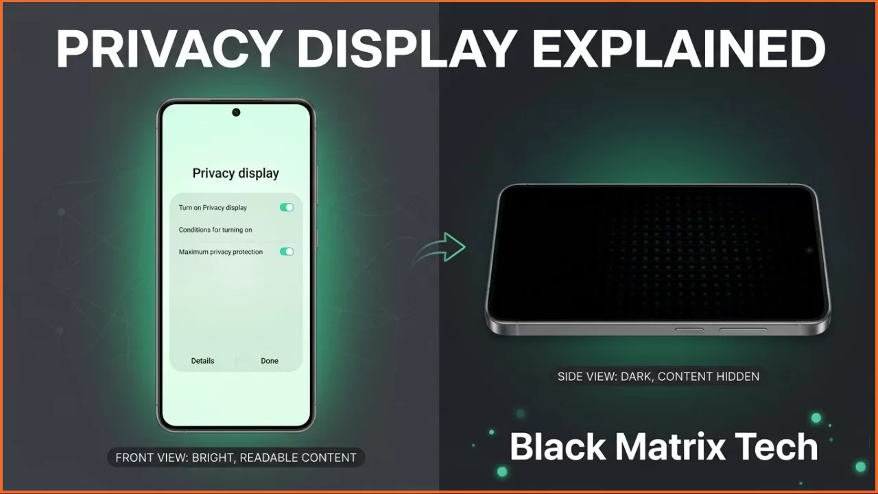 Galaxy S26 Ultra Privacy Display : Black Matrix Screen Tech - Tigerzplace
